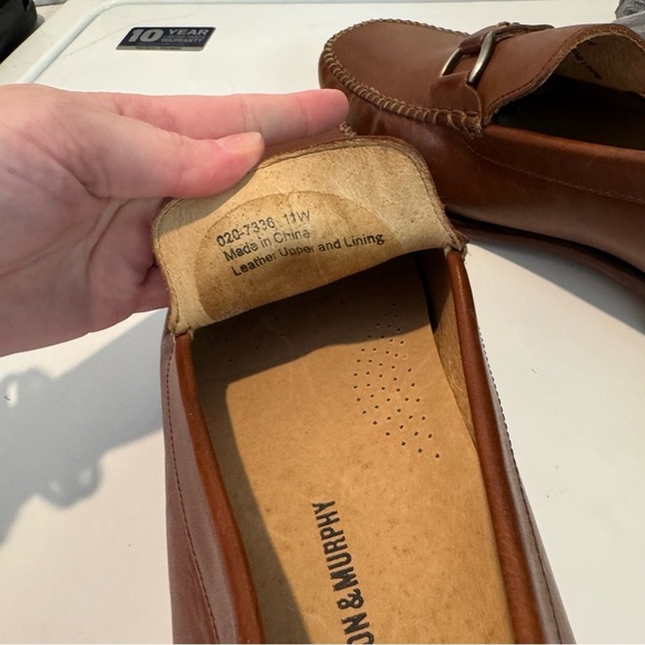 Johnston & Murphy Size Brown Leather Bit Slip On Driving
Loafers main image 6